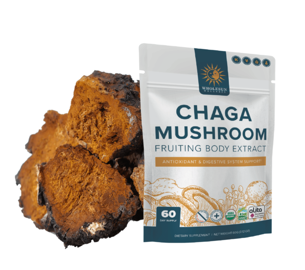Chaga Certified Organic Mushroom Extract Powder - Image 2