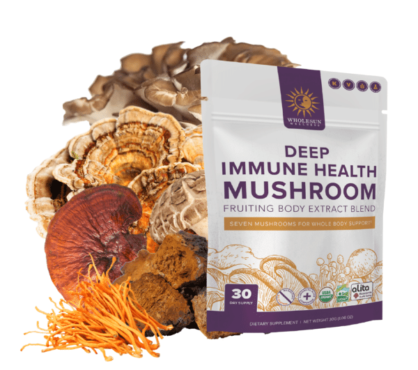 Deep Immune Health Certified Organic Mushroom Extract Powder Blend - Image 2