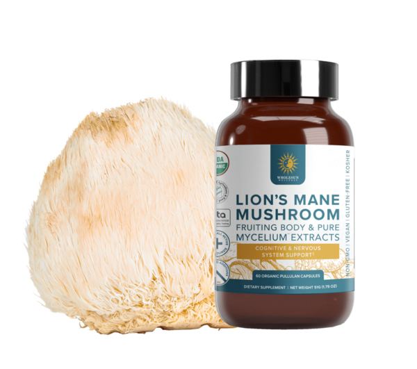 Lion's Mane Certified Organic Mushroom Extract Capsules - Image 2