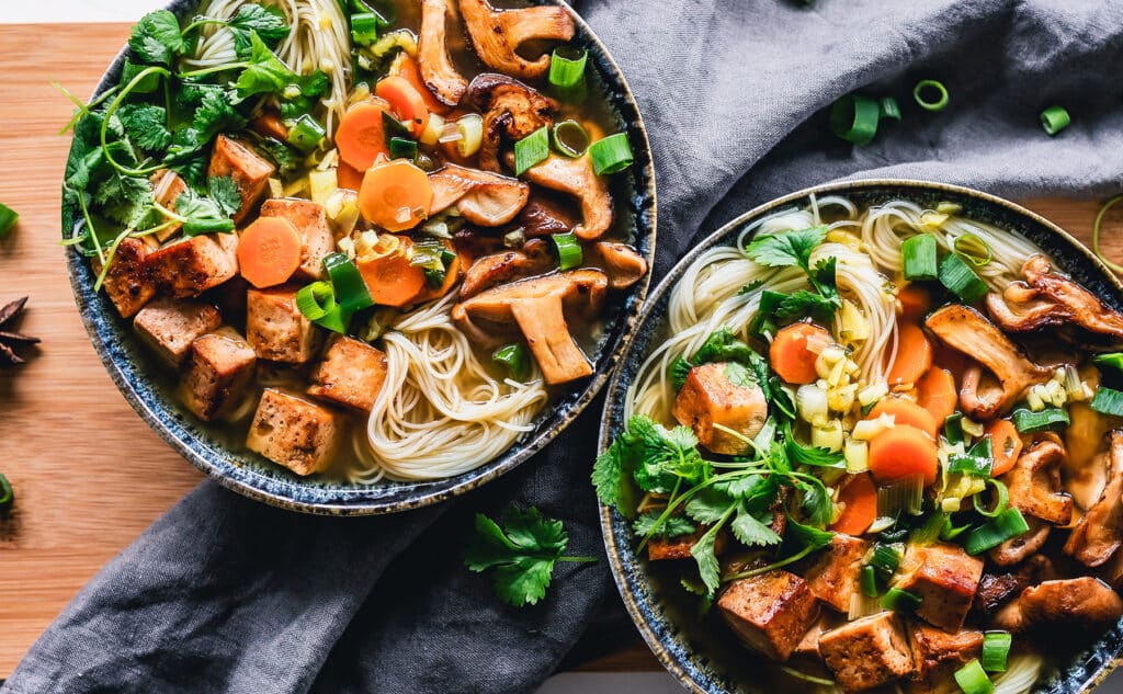 Healthy mushroom salad